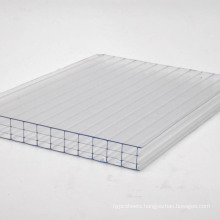 16mm transparent cellular polycarbonate 4 layers boards sheets for roofing